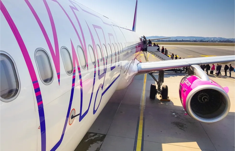 Wizz Air jet on ground