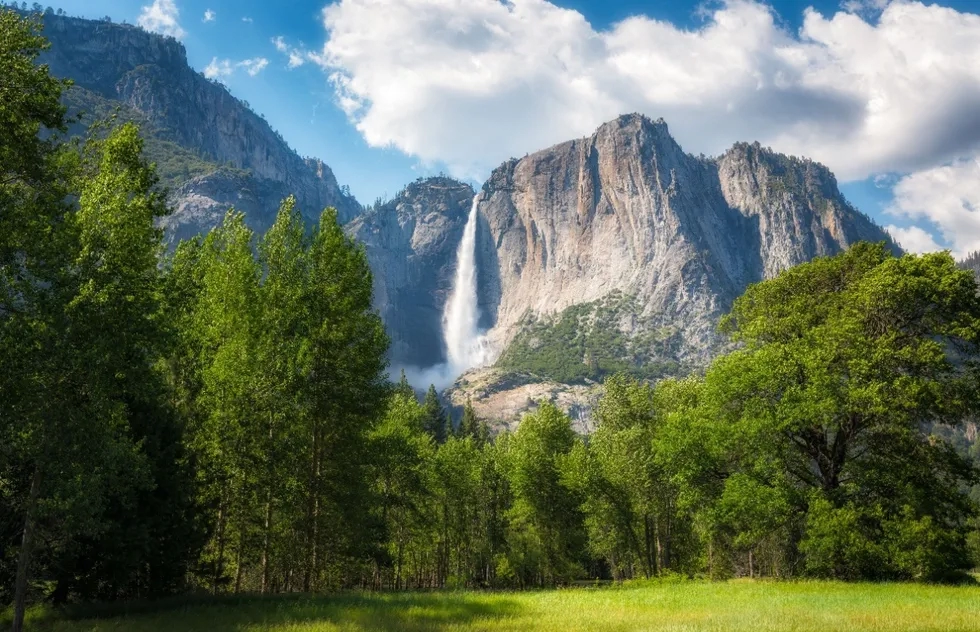 Yosemite Falls in wet season