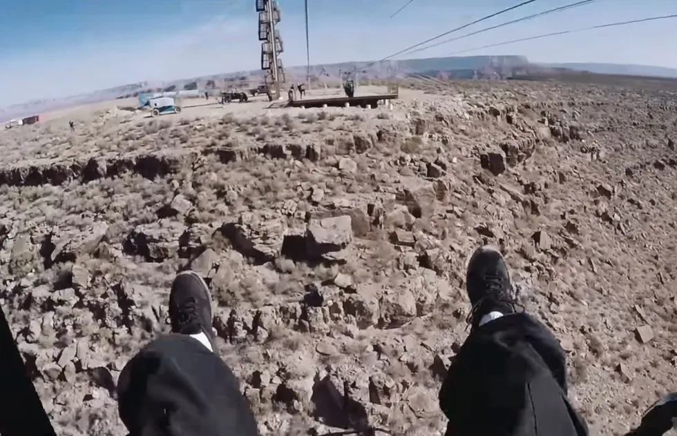 Zip Line at Grand Canyon West POV