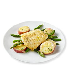 Pan-Seared Cod with Asparagus & New Potatoes Recipe | Truvía®