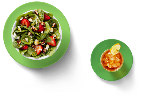 Two Plate Options Salad Tea
