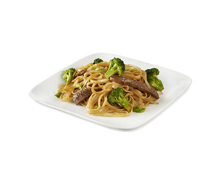 Beef and Broccoli Noodles made with Truvia