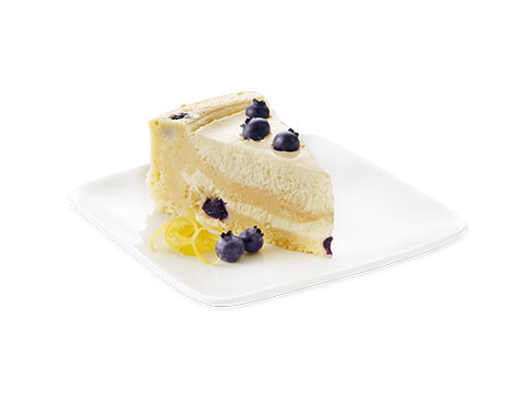 Slice of Blueberry Lemon Cheese Cake