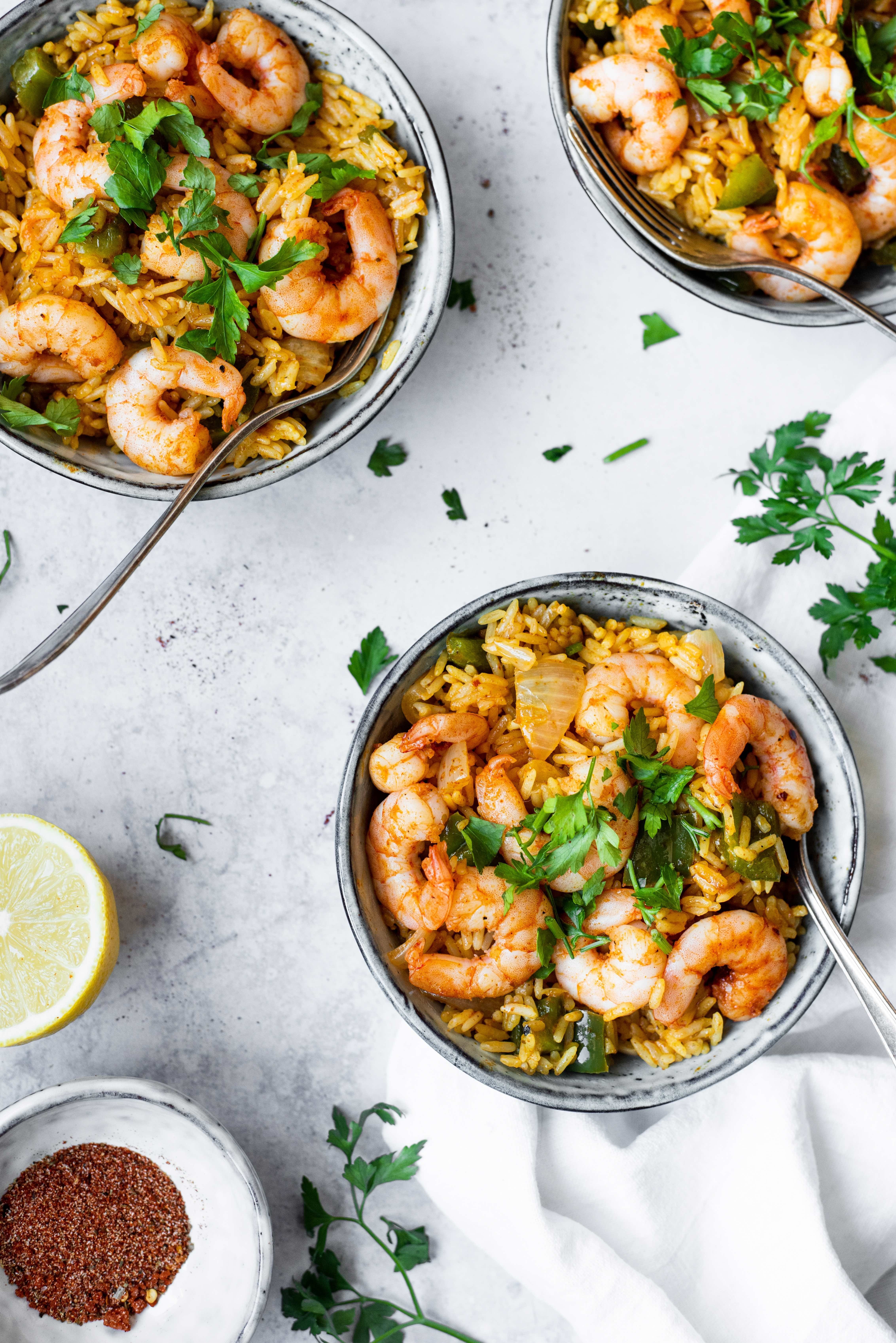Cajun Prawns with Saffron Rice | Truvía®