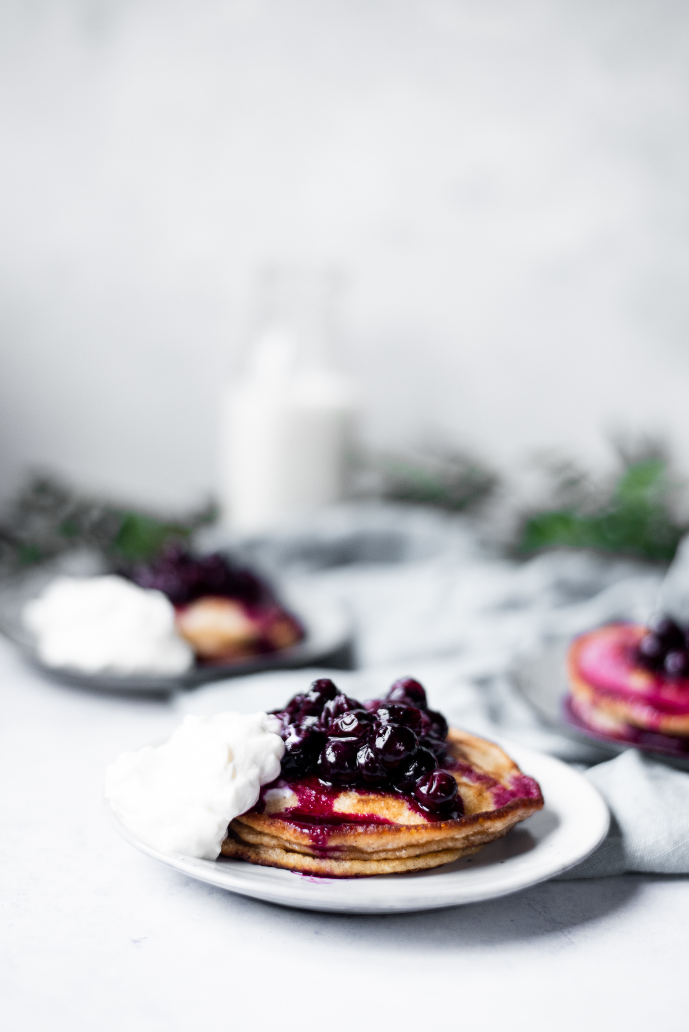 Cinnamon Pancakes With Blueberry Sauce WEB 11