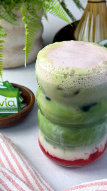 Final Truvia Strawberry White Mocha Matcha Latte