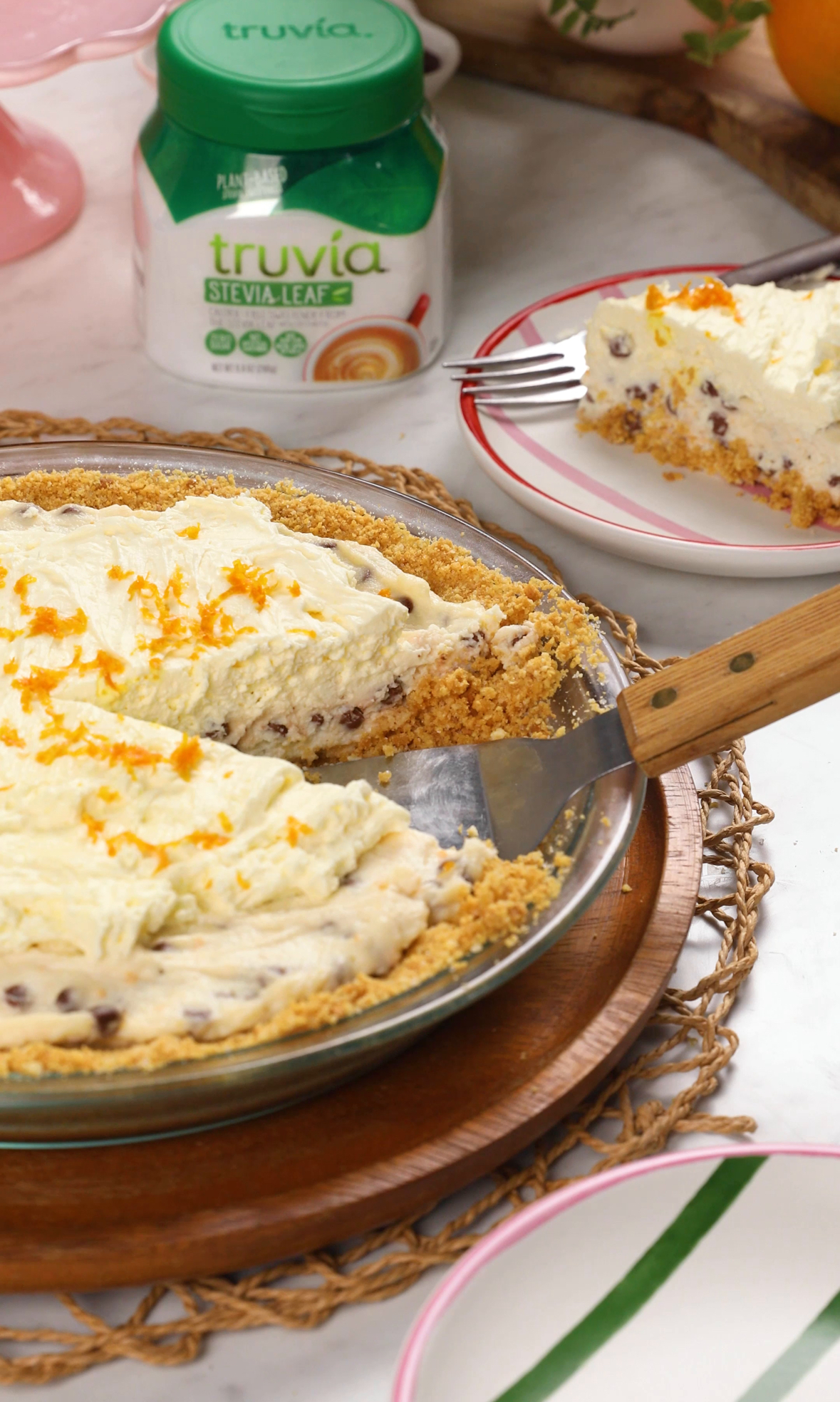 No Bake Cannoli Pie STEVIA JAR 1