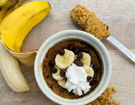 Peanut Butter Banana Baked Oatmeal Recipe with Truvia® Brown Sugar Blend