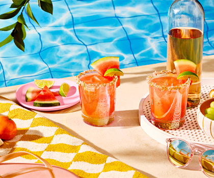 Watermelon Rosè Paloma Cocktail | Truvía®