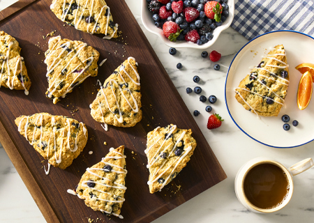 Blueberry Scones made with Truvia Sweet Complete Granulated All-Purpose Sweetener