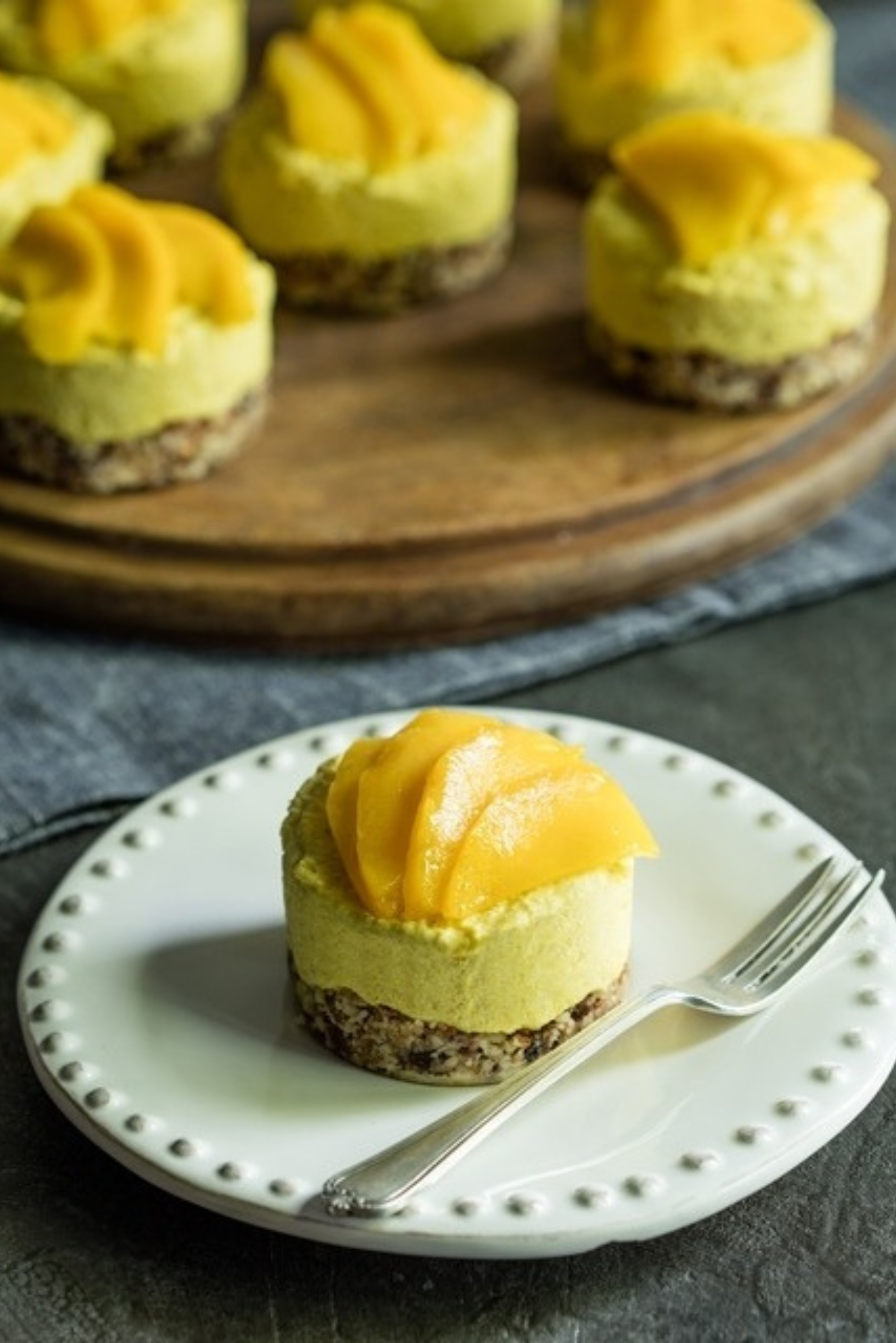 Mini No-Bake Mango and Turmeric Cheesecakes | Truvía®