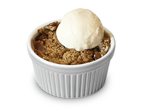 Pear and Sour Cherry Crisp Recipe made with Truvia