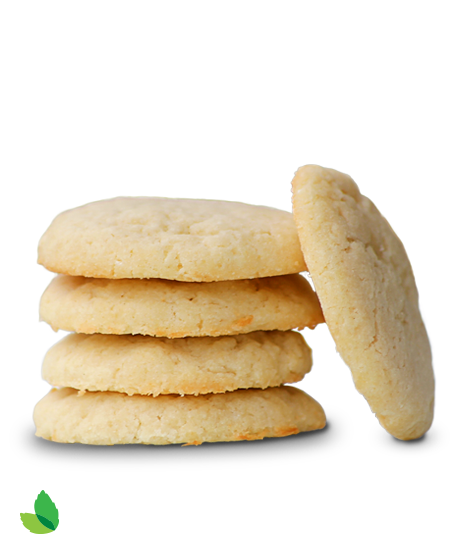 stack of shortbread cookies