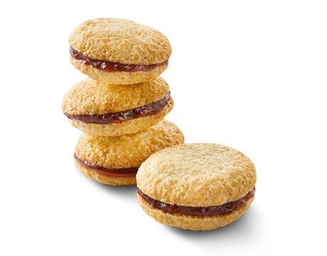 Gluten Free Almond Macaroons with raspberry filling