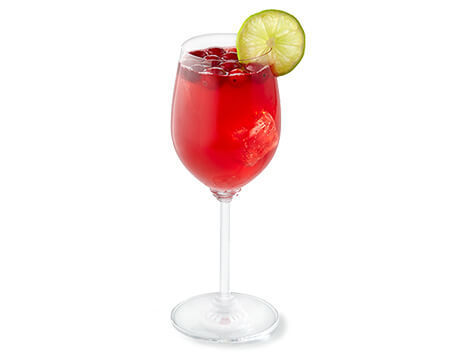 Sparkling Cranberry Mocktail Recipe made with Truvia