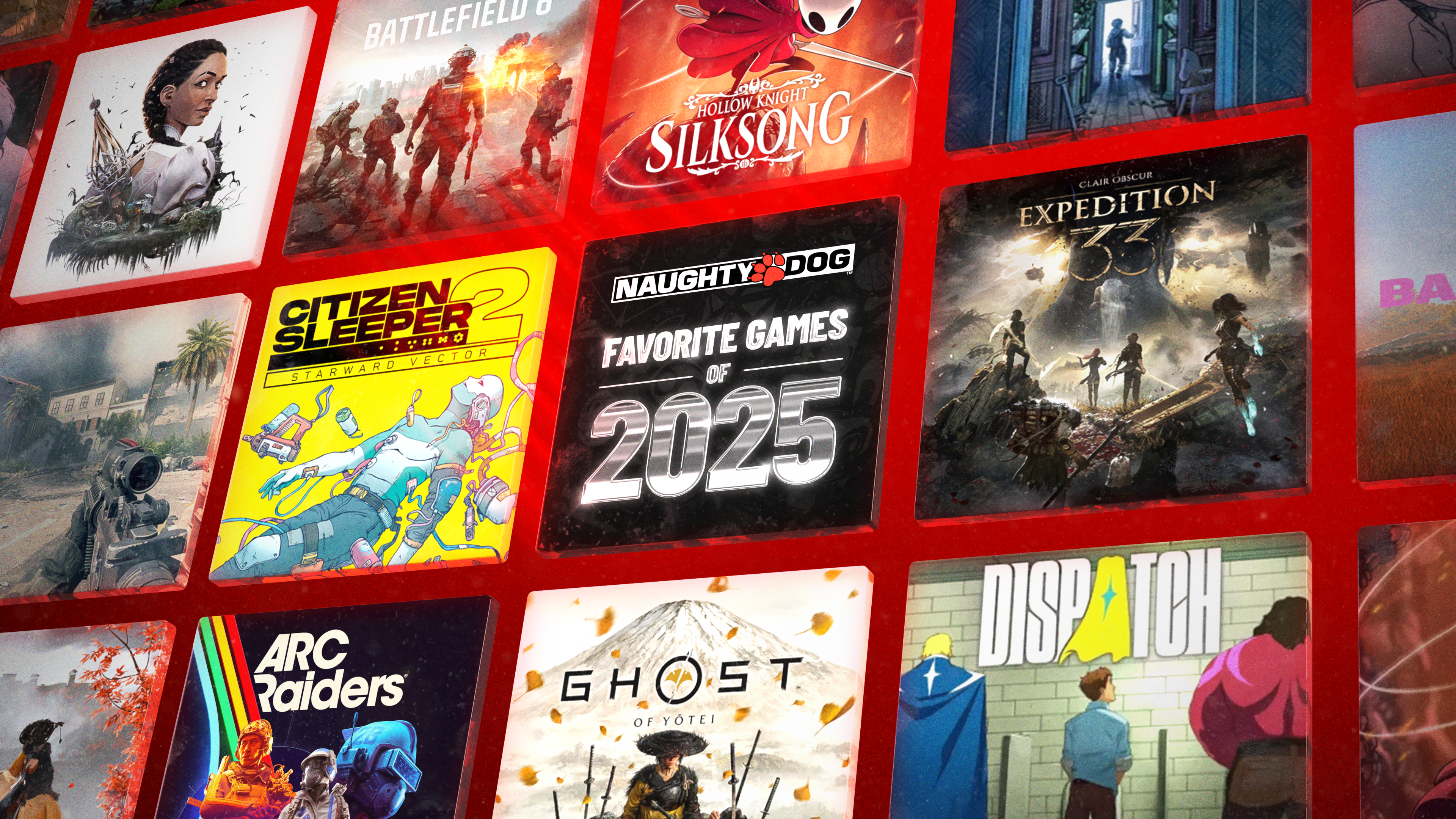 Naughty Dog’s Favorite Games of 2025
