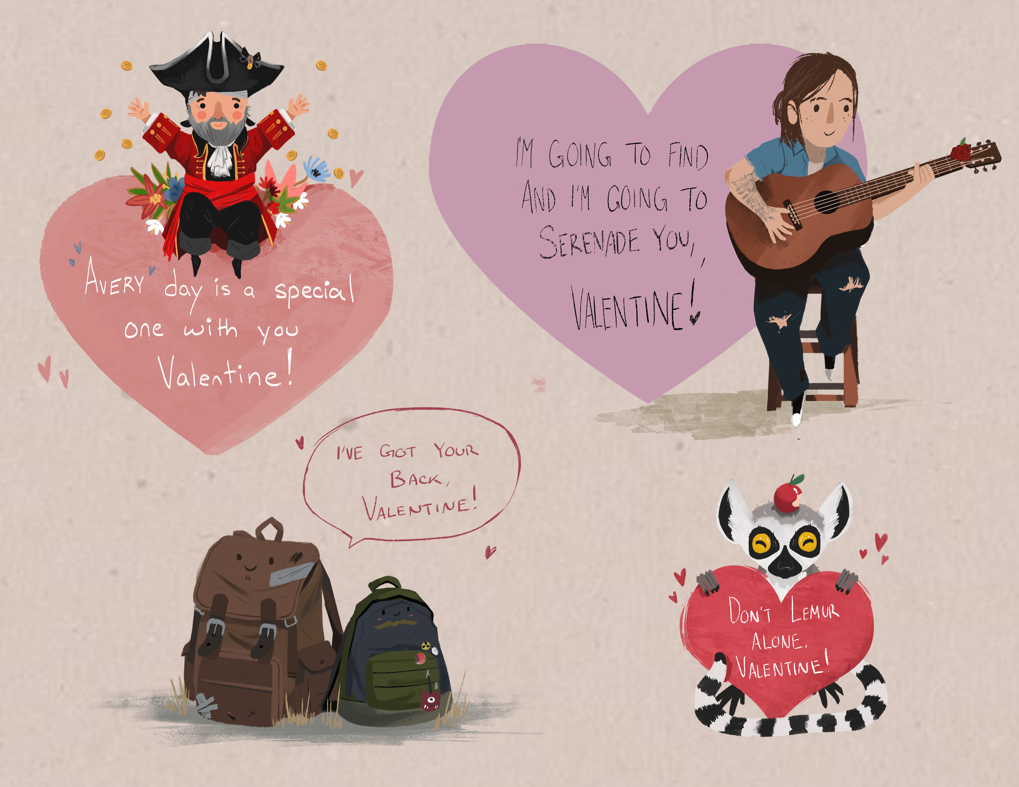 Spread the Love with Naughty Dog's Valentine's Day Cards for 2017