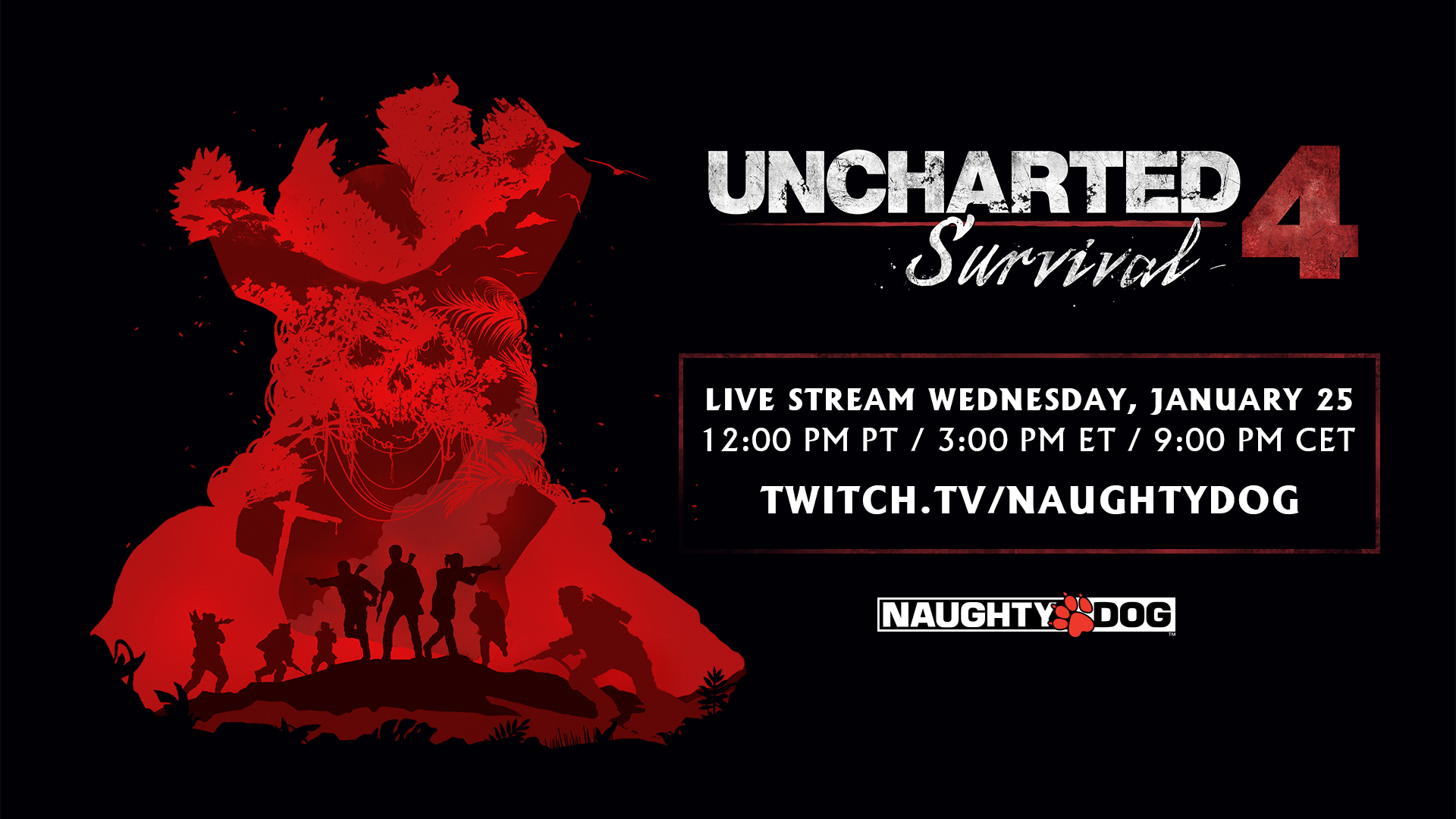 Uncharted 4: Survival Live Stream Set for Wednesday, January 25