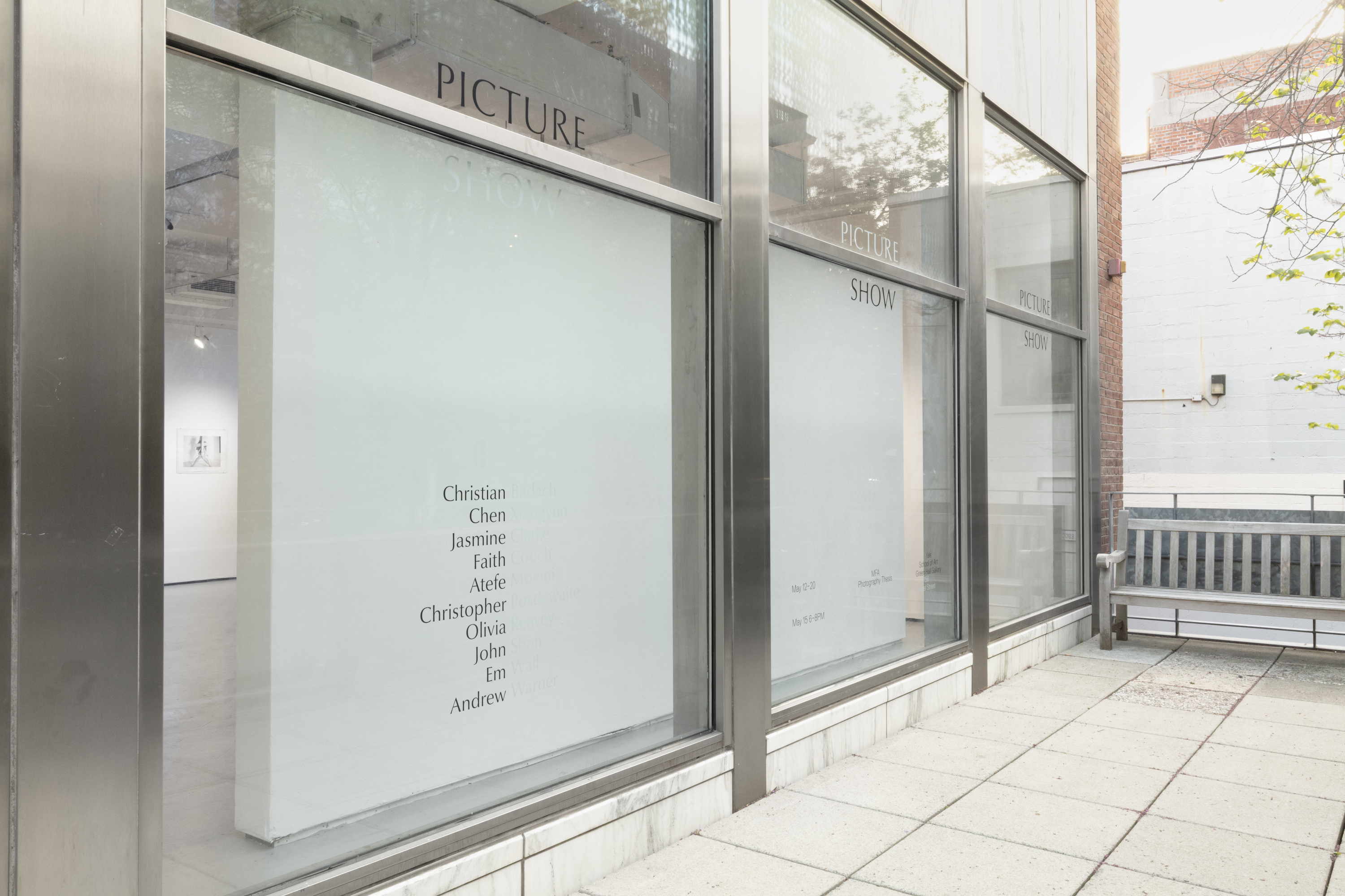 Installation image of Picture Show: 2026 Photography MFA Thesis Exhibition