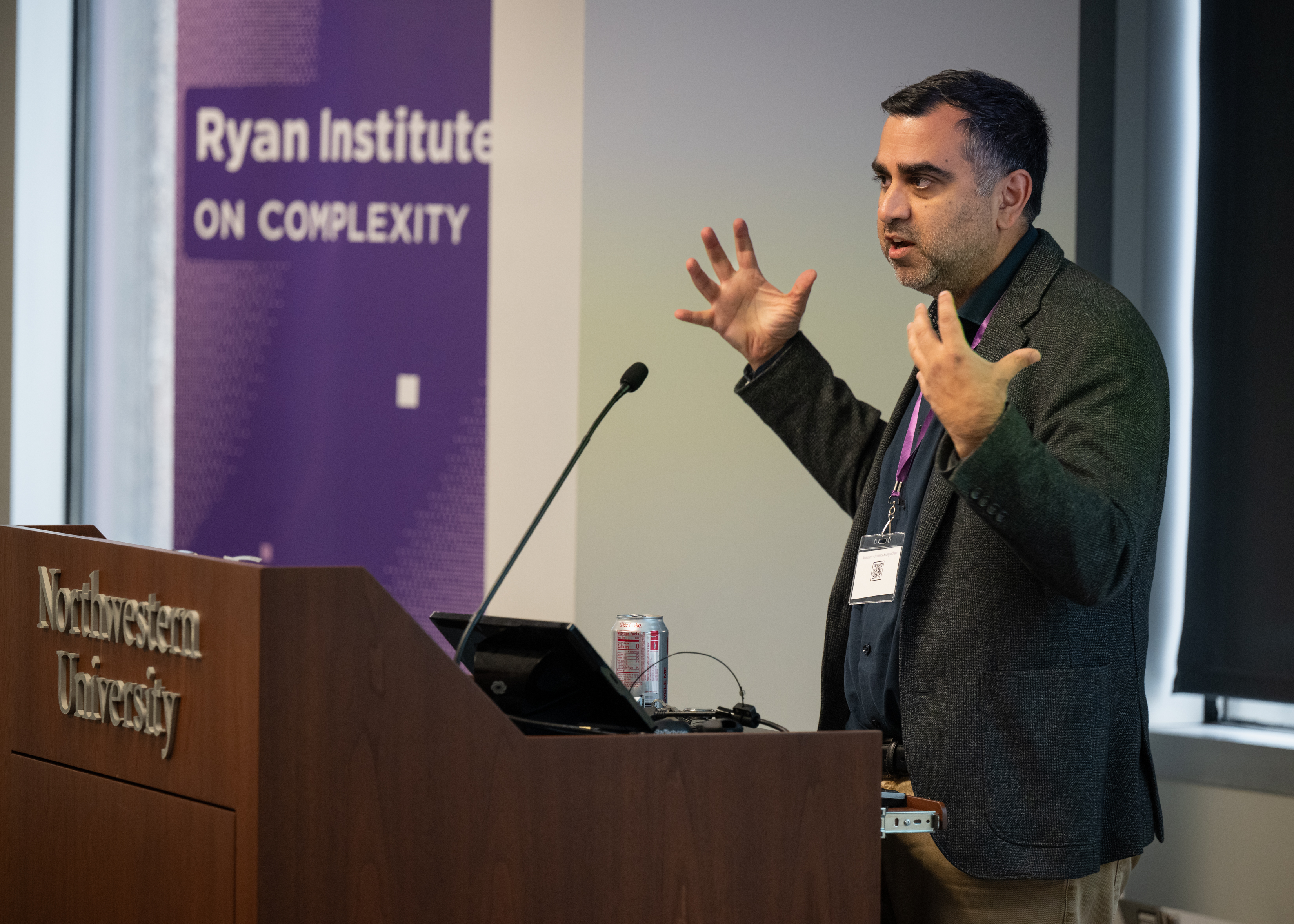 Photo of a presenter from the Symposium