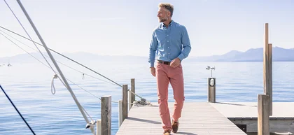Man walking on lake doc