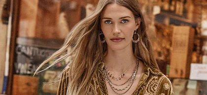 Women looking at camera with calm face