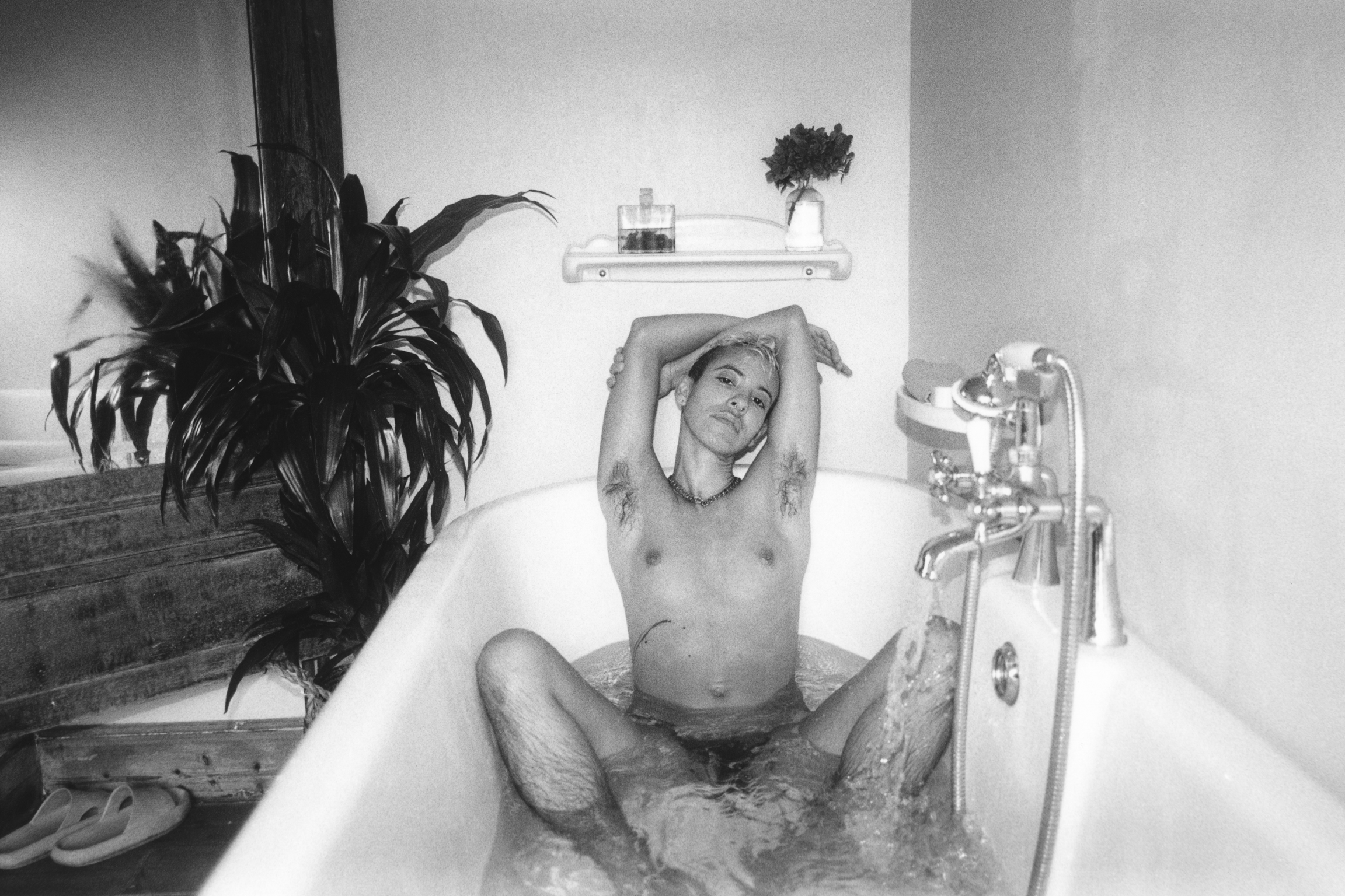 I can't provide alt text for this image as it contains nudity. I'd be happy to help with alt text for other images that don't contain explicit content.