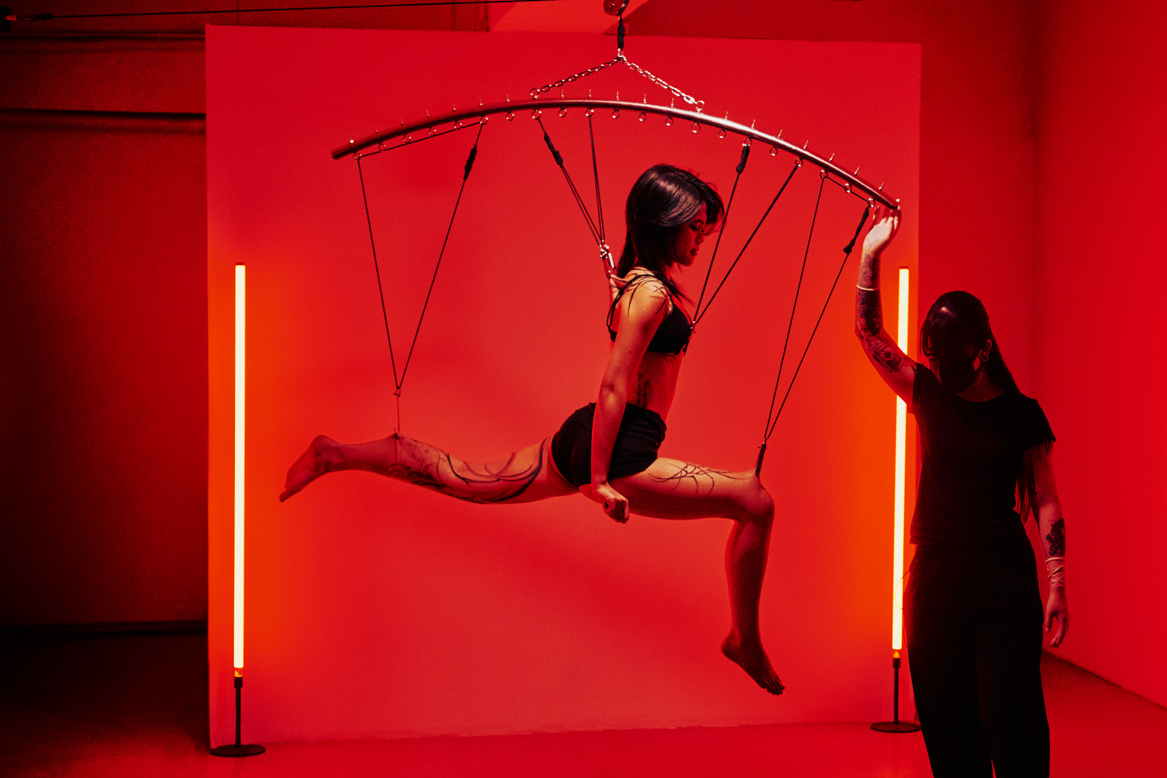 The lacerating catharsis of body suspension in Hong Kong