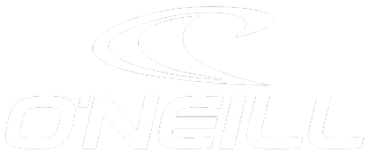 Monochrome logo with wavy design and the text "O'NEILL" in block capitals.