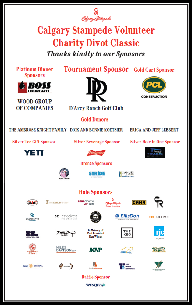 2025 Divot Classic Full Sponsors vertical