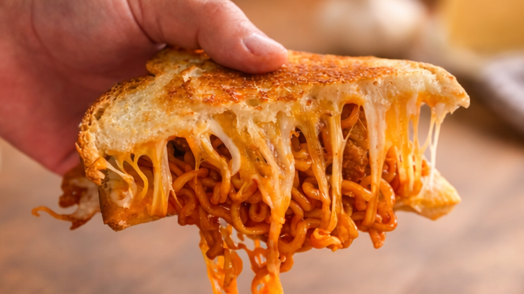 Buldak Stuffed Grilled Cheese