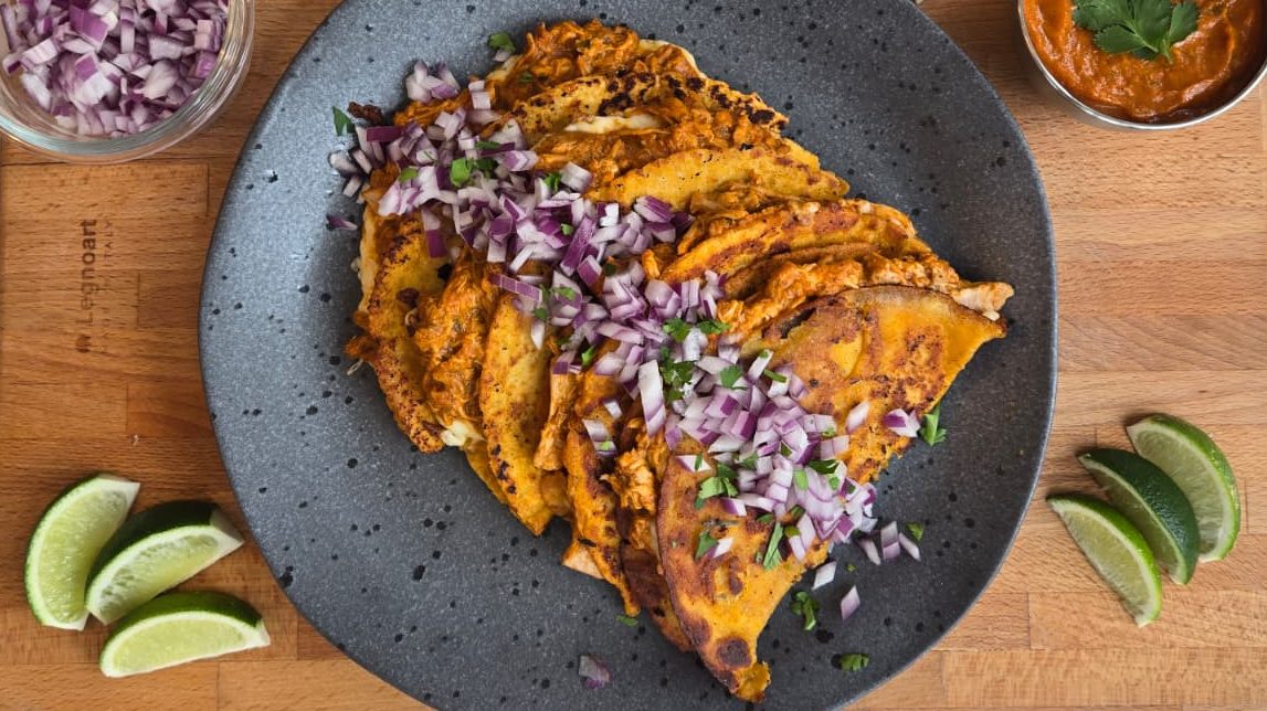 Butter Chicken Birria Tacos
