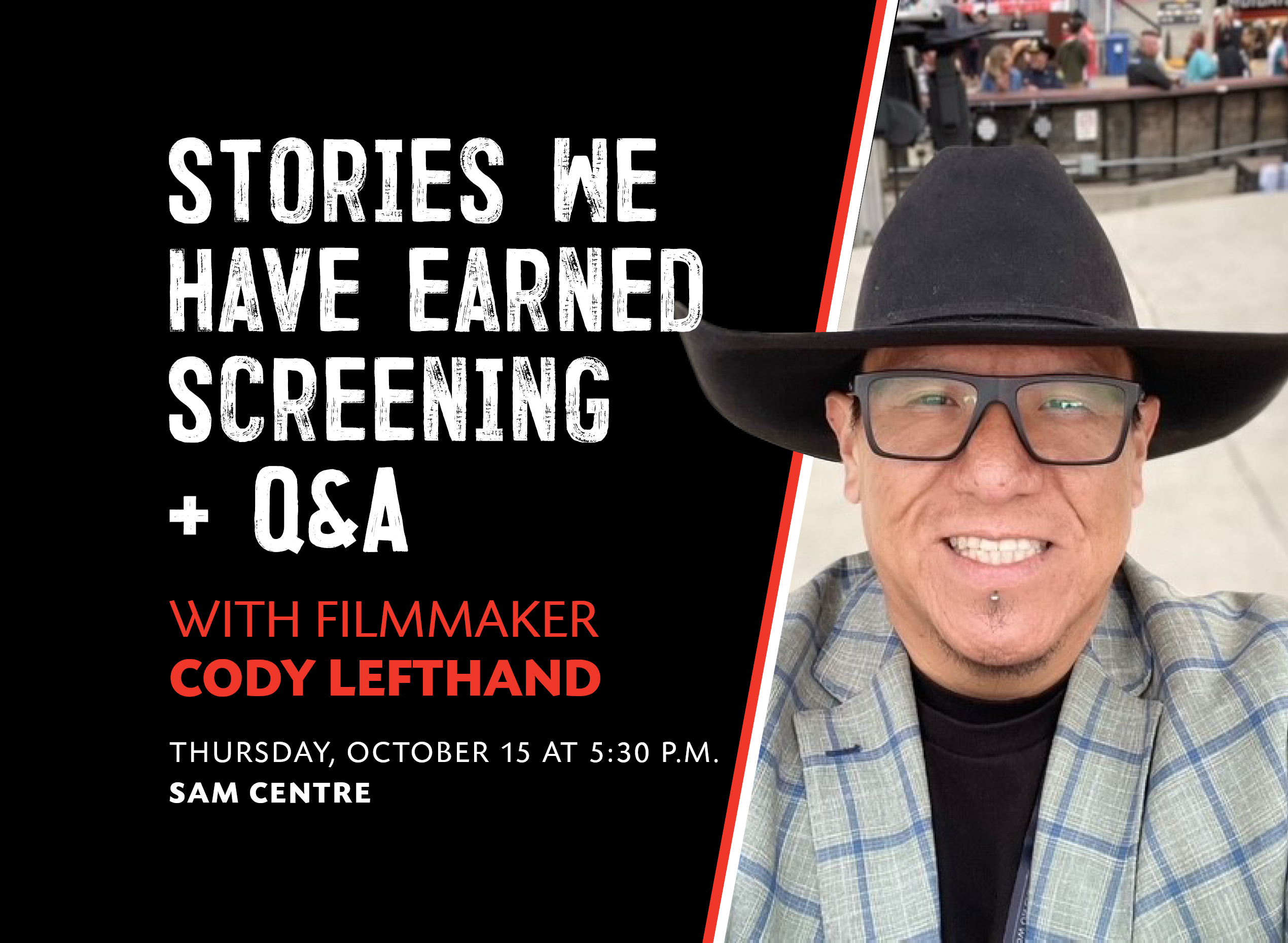 Sam Centre Speaker Series Cody Lefthand 260928 r2 Web Card