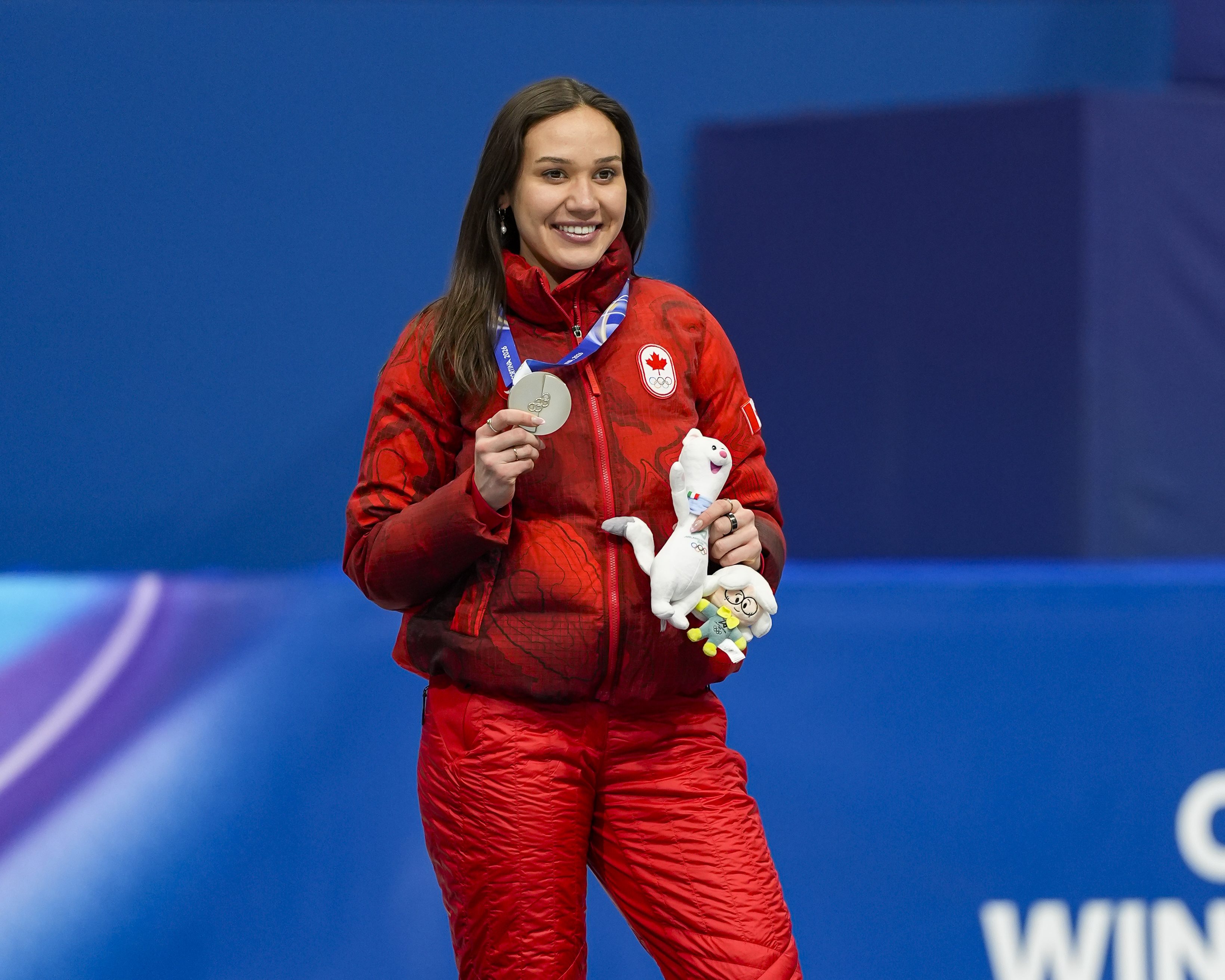 Sarault podium2026 Greg Kolz Speed Skating Canada