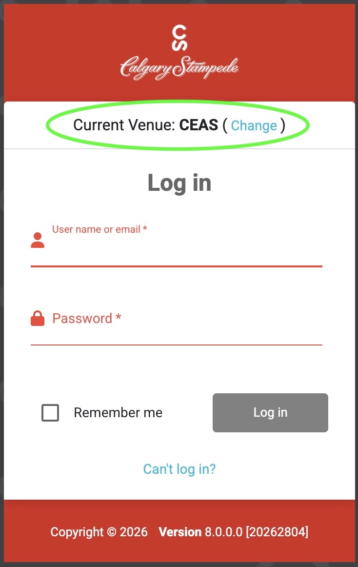 Venue Code
