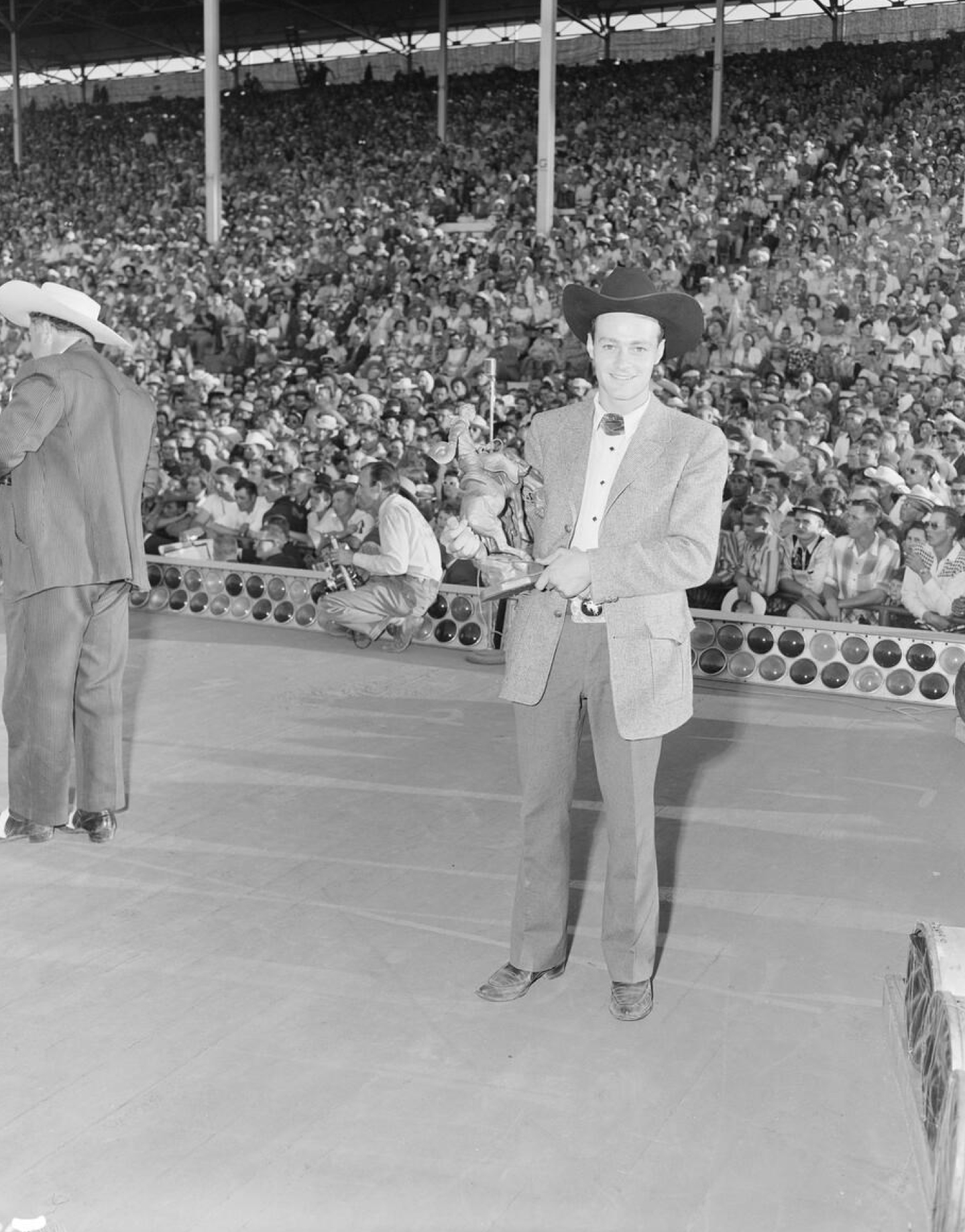 Winston Bruce With Calgary Trophy 1959