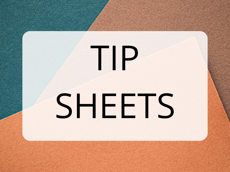 Tip sheets grid thumbnail
