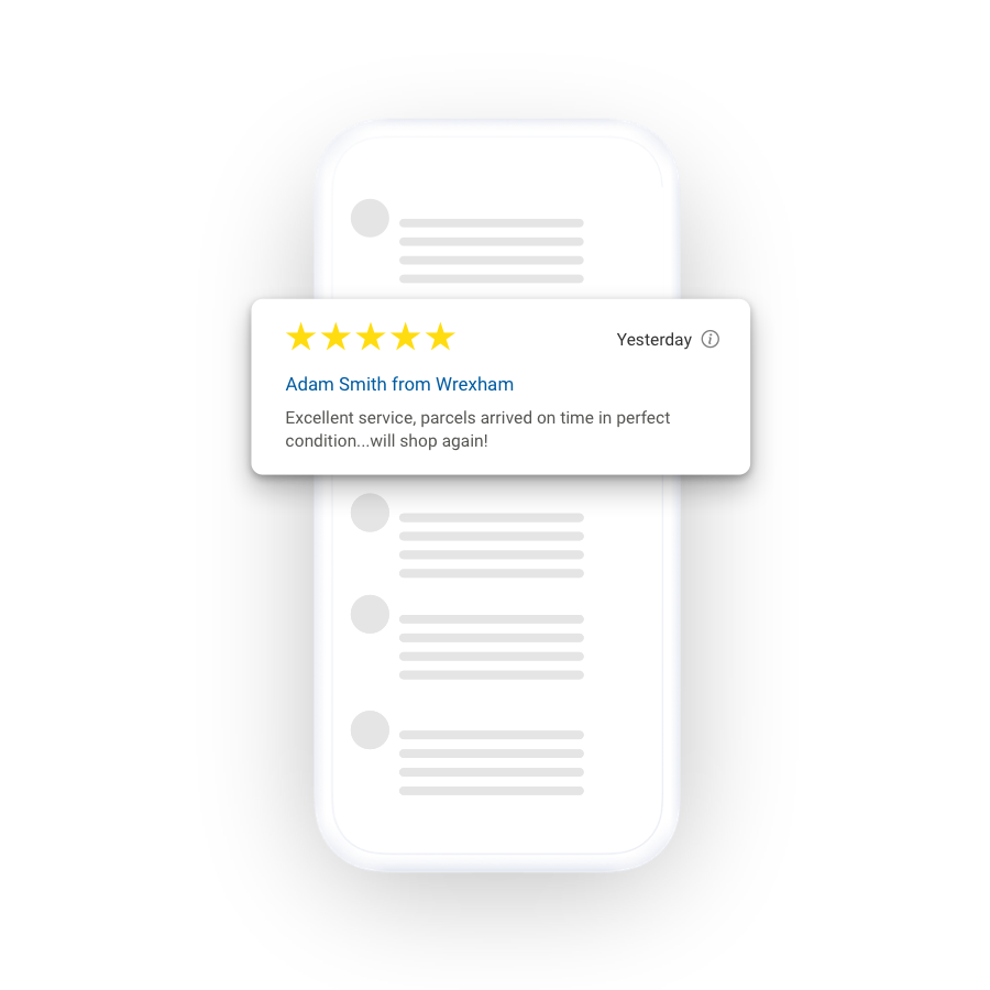 Reviews on a device