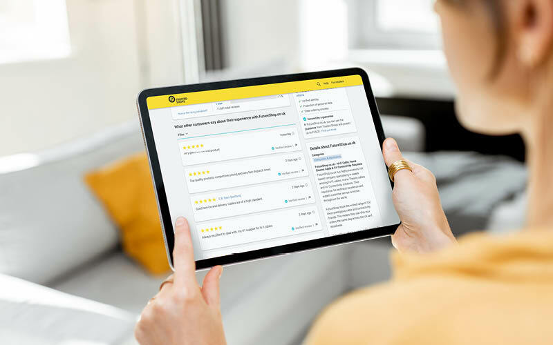 Bewertungen auf einem Tablet