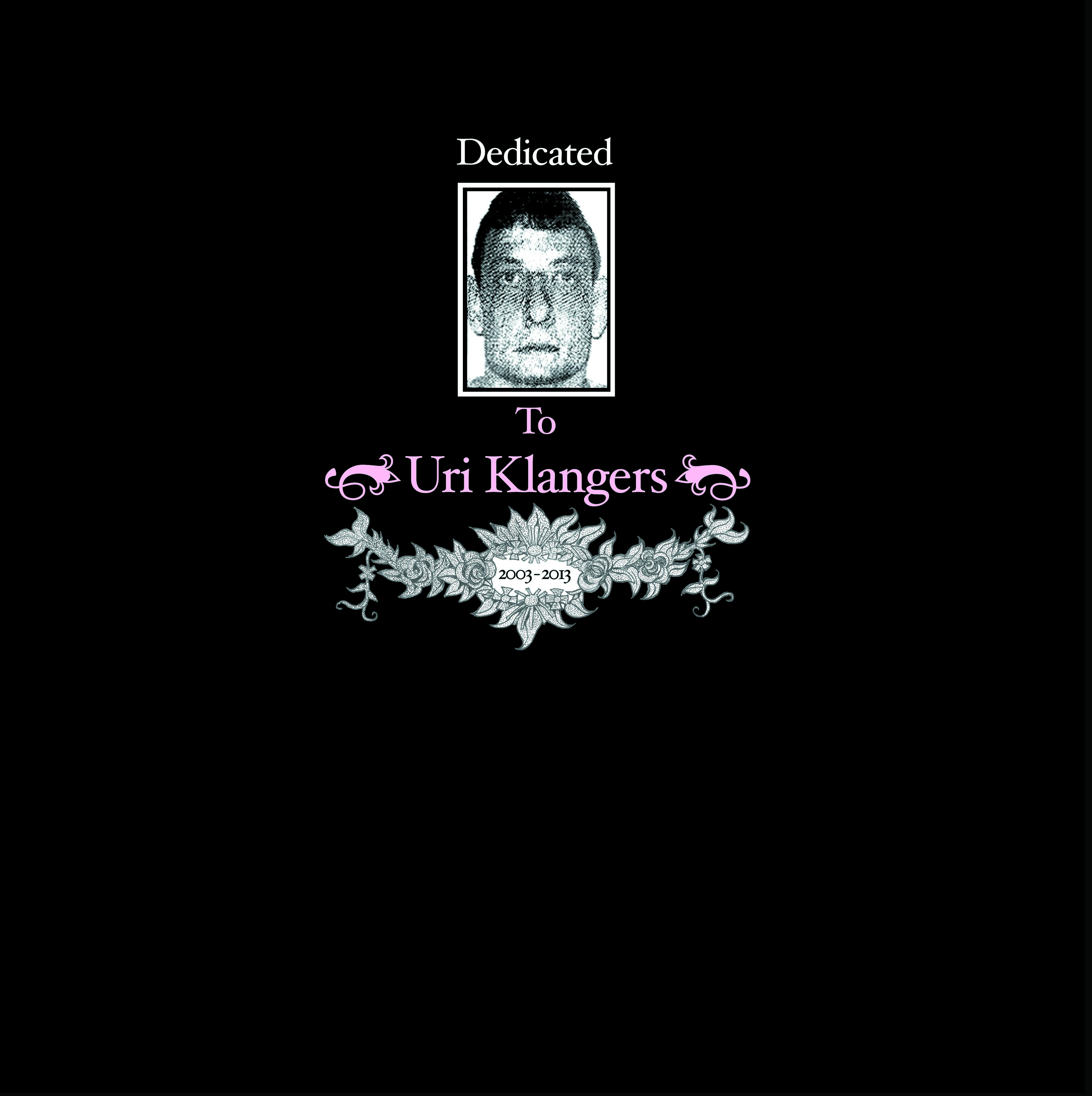 Dedicated to Uri Klangers Front Cover