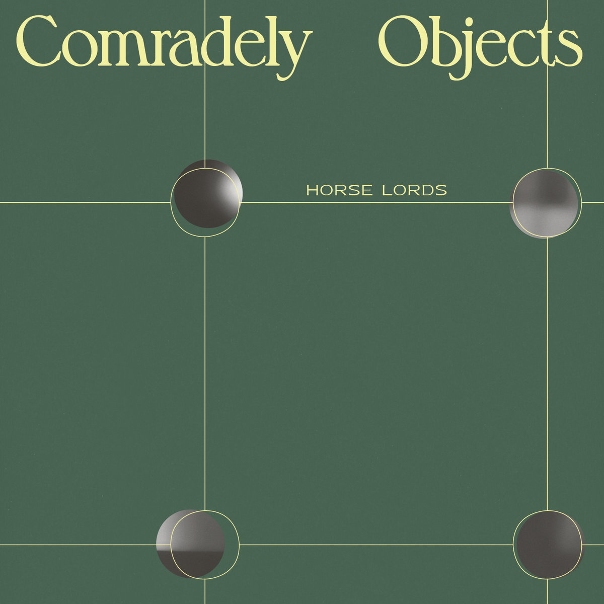 Horse Lords comradely objects cover