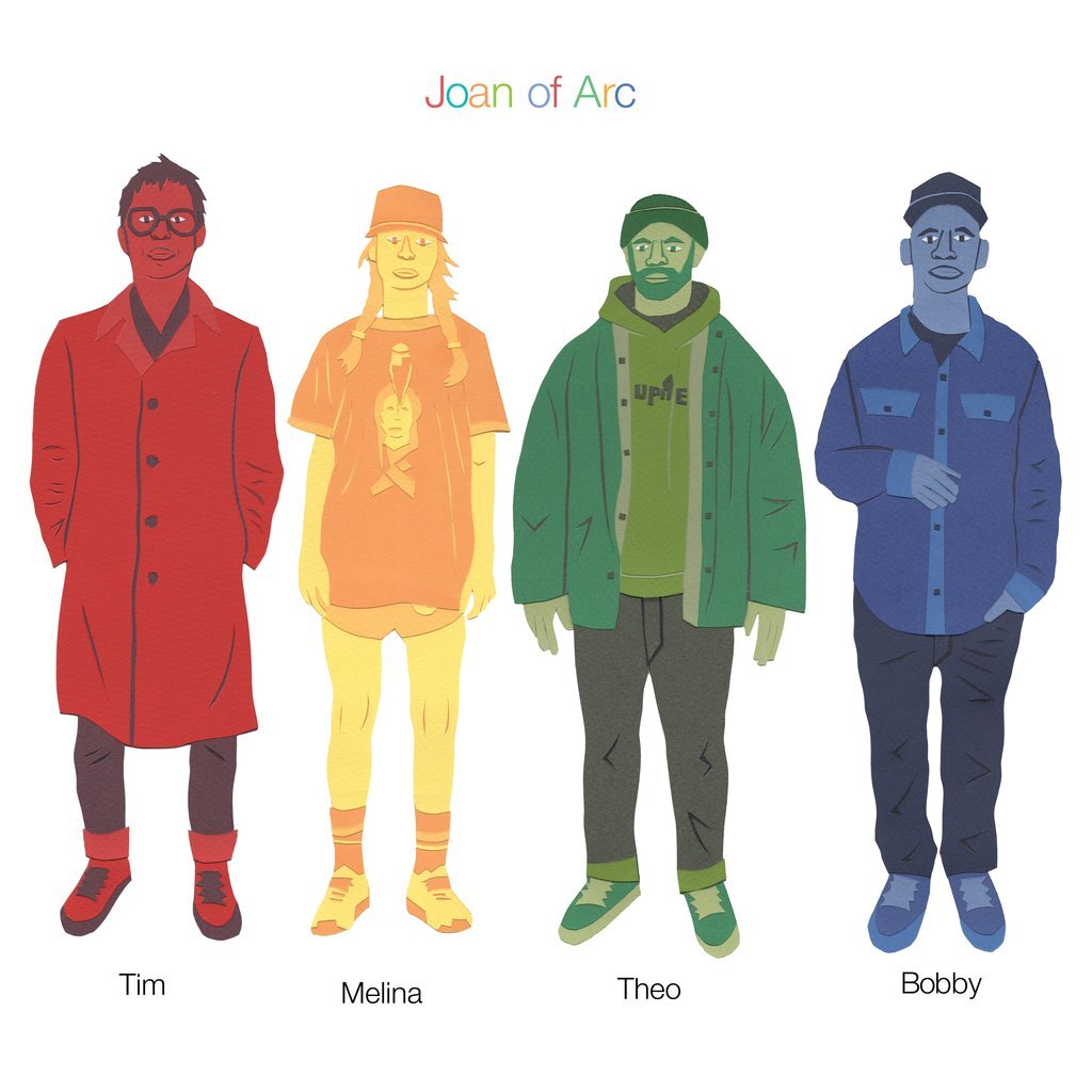 Joan of Arc cover image for Tim Melina Theo Bobby album