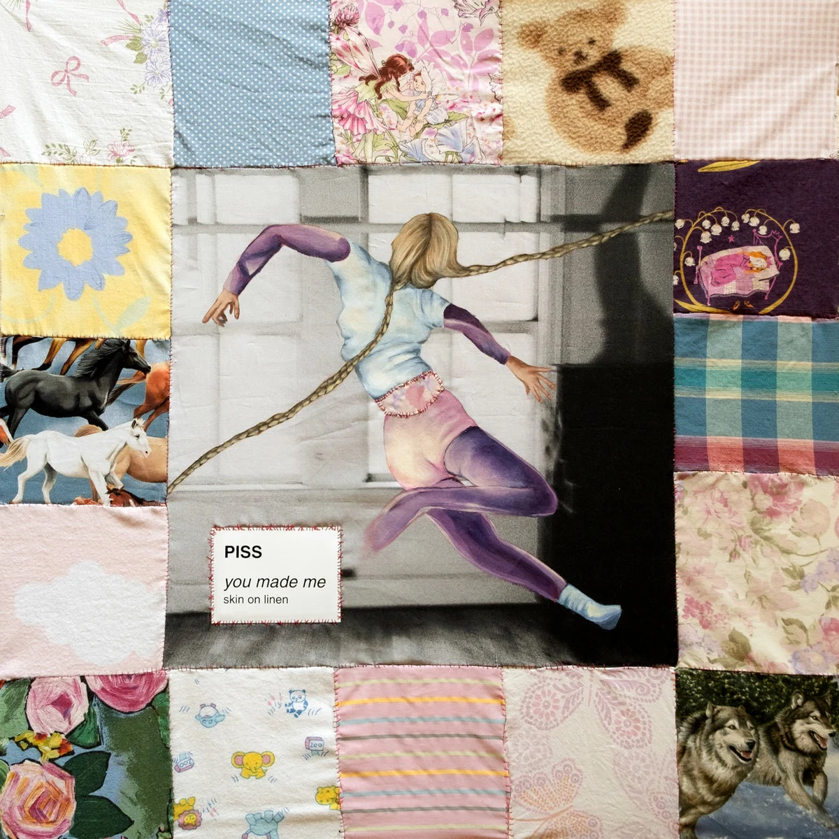 PISS confronts our culture of sexual violence on you made me / skin on linen