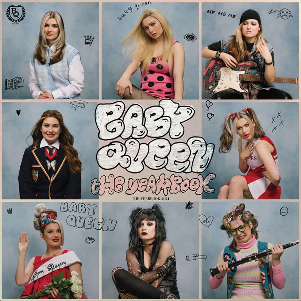 Baby queen yearbook art