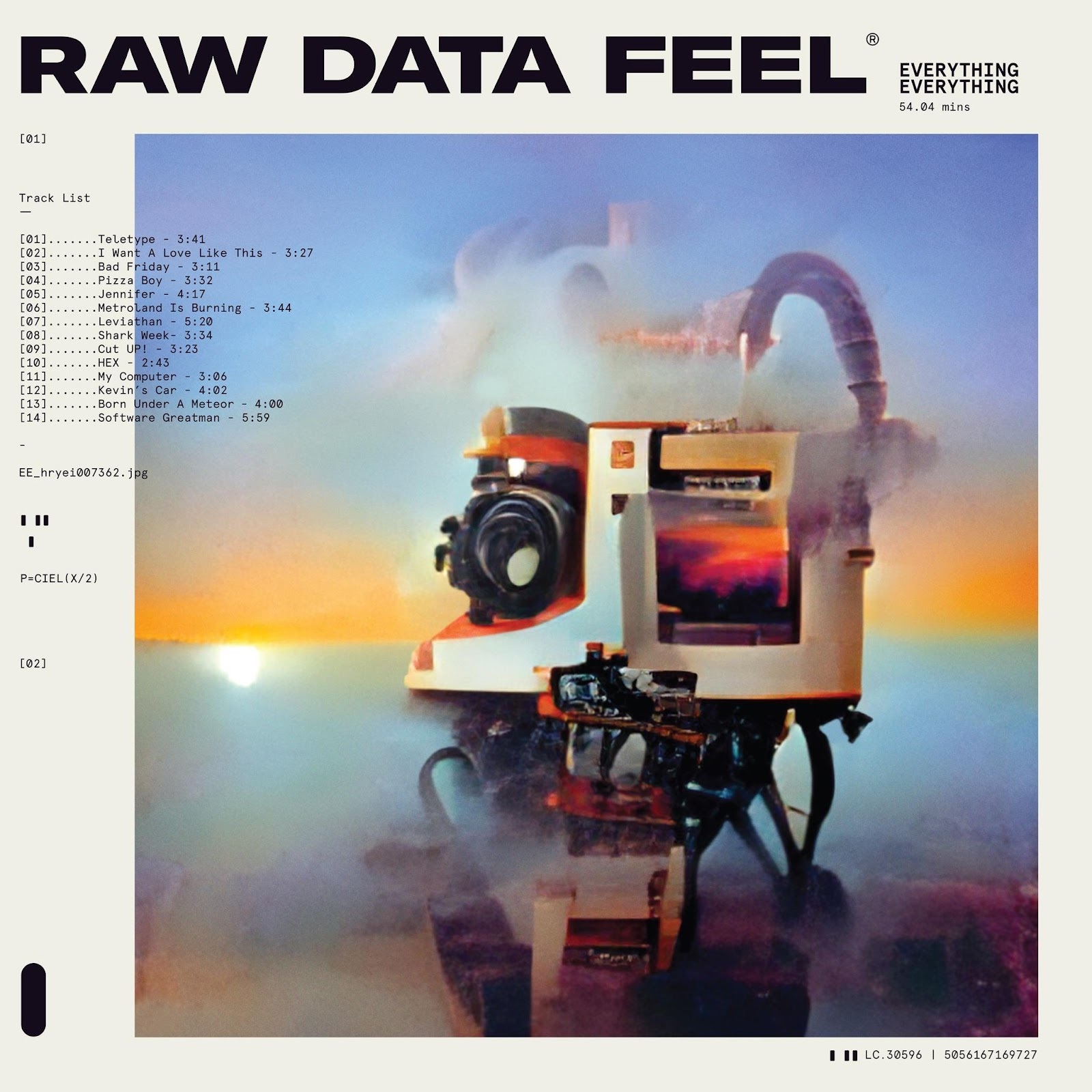 Everythingeverything raw data feel art