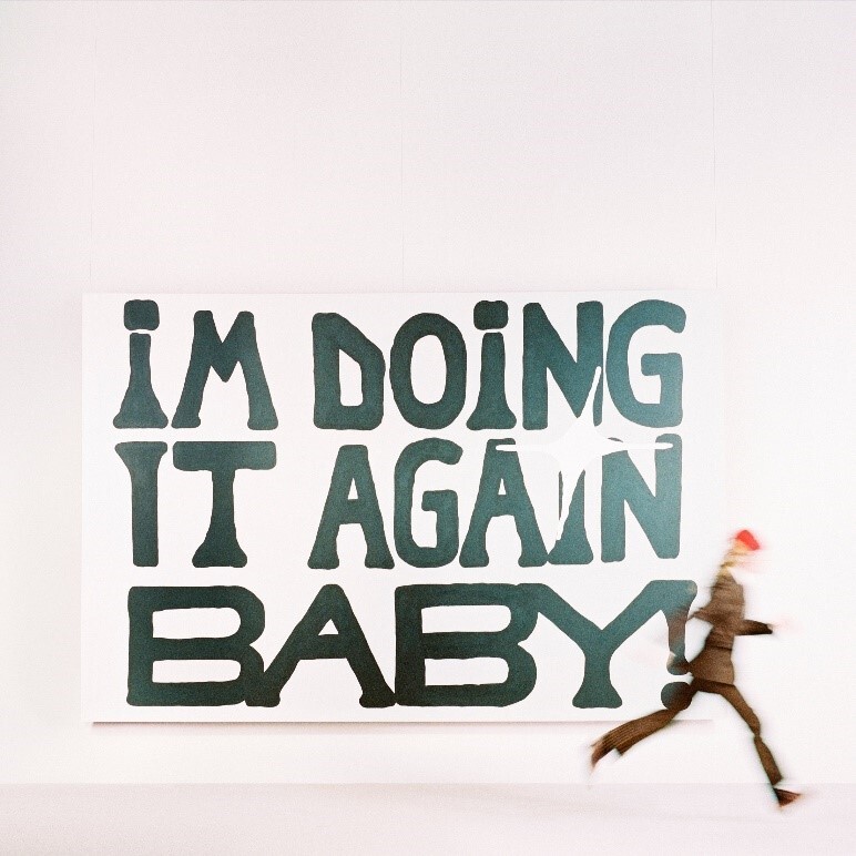 Girl in red IM DOING IT AGAIN BABY cover