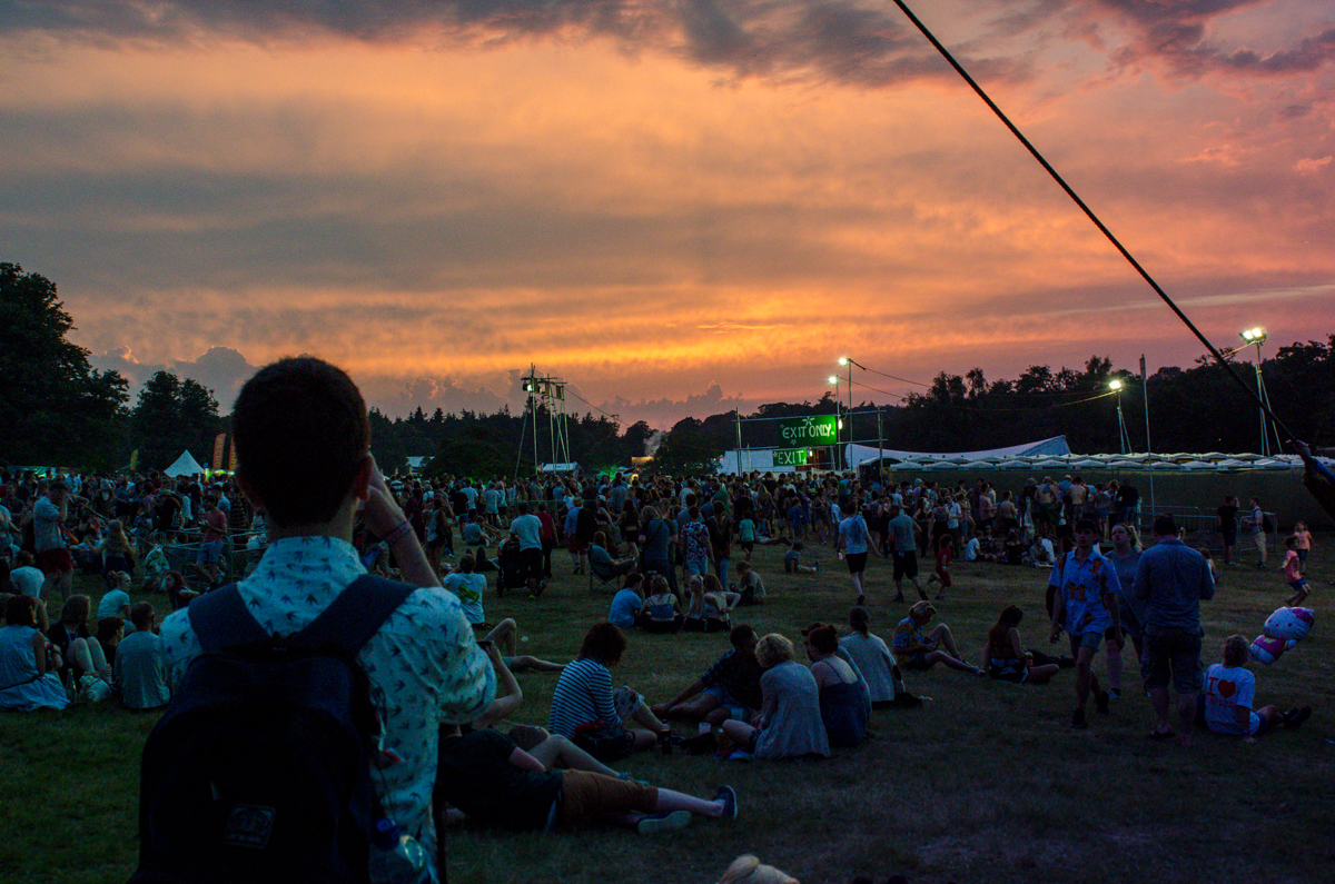 The Sun sets over the festival 200714 Latitude 2014 Photo by Howard Melnyczuk 3