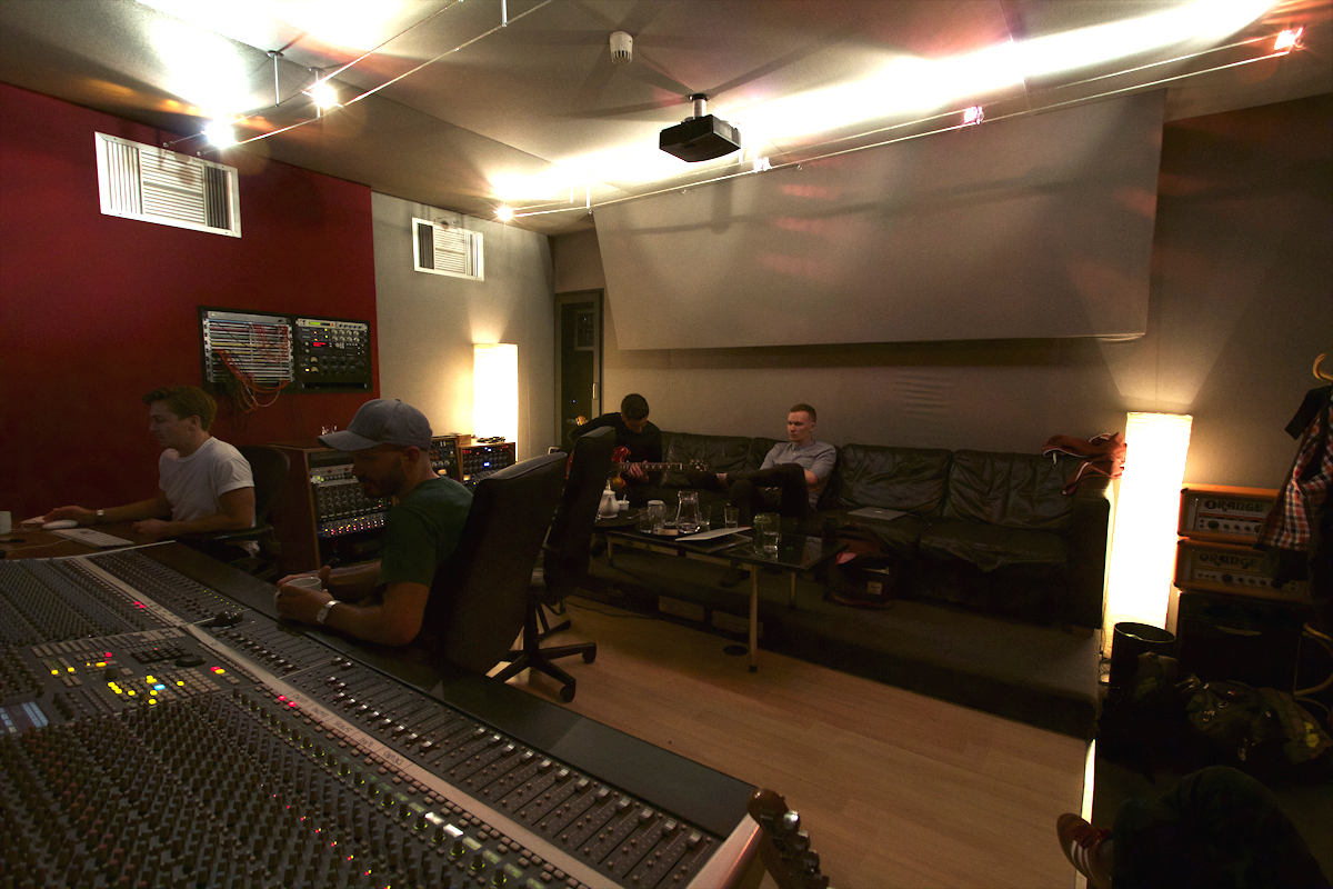 Andy Savours at the control desk