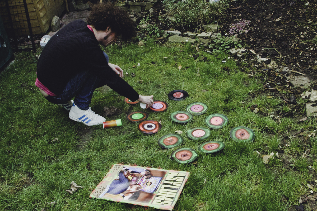 12 EP launch For their debut EP launch tickets were made out of graphited vinyl records