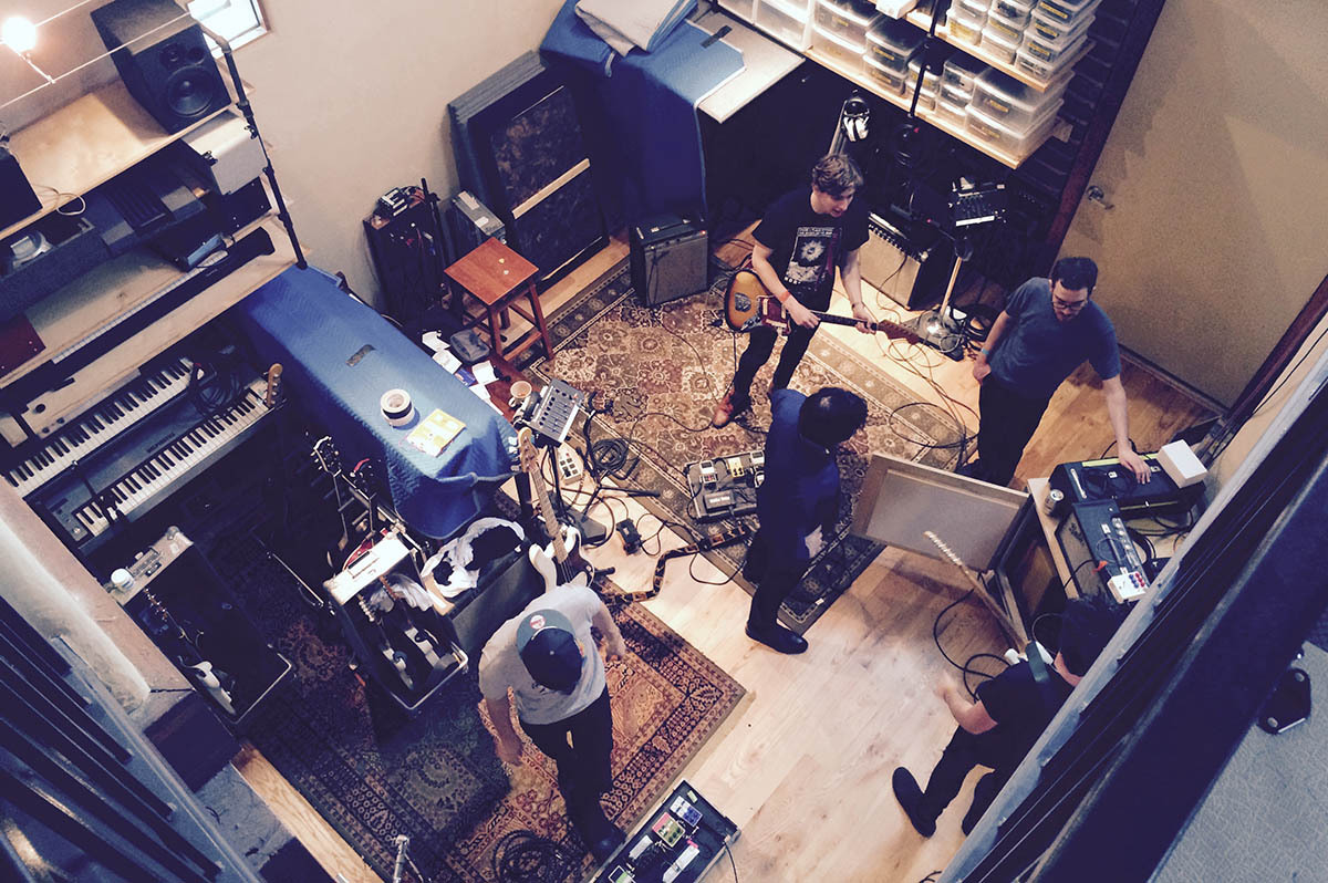 Birds eye view of our studio session with Jim Eno2